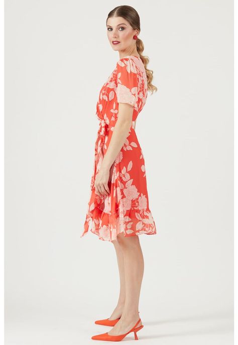 Vestido coral estampado-5