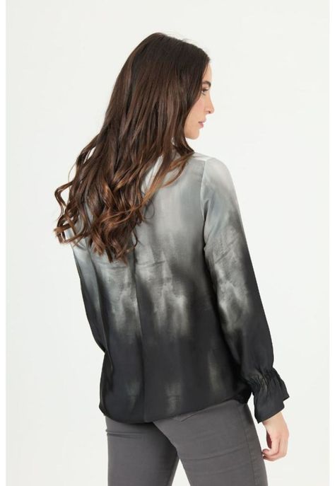 Blusa gris estampada PRIVILEGE 2381-3