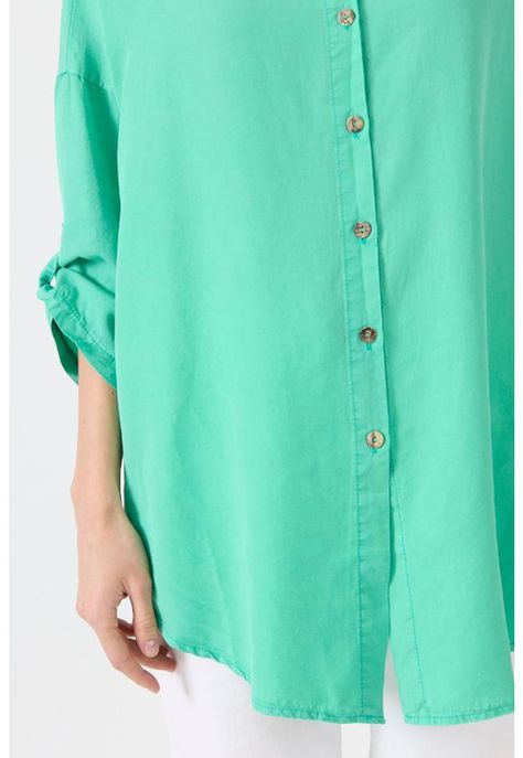 Blusa de tencel verde esmeralda PRIVILEGE 1508-4