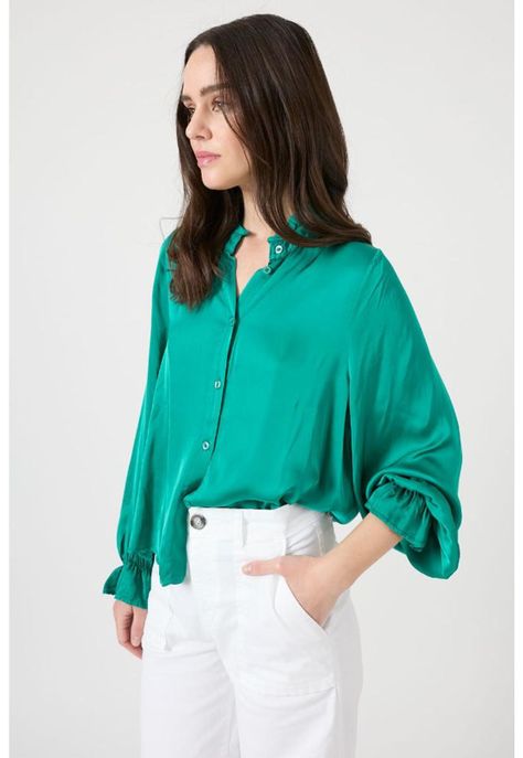 Blusa verde esmeralda PRIVILEGE 1447-3