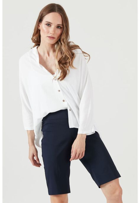 Short vestir regular azul-0