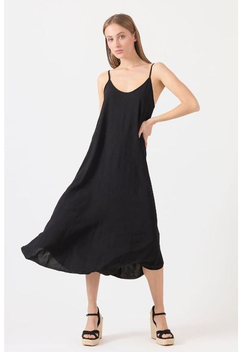 Vestido negro PRIVILEGE 1145-0