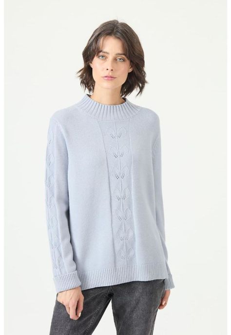 Sweater celeste flores PRIVILEGE 2772-2