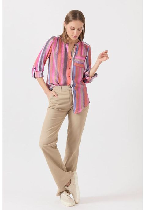 Jeans slim fit beige PRIVILEGE-0