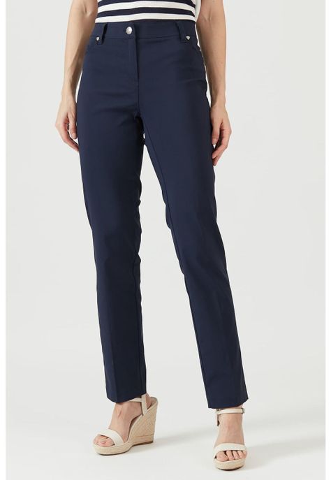 Pantalon regular azul-2