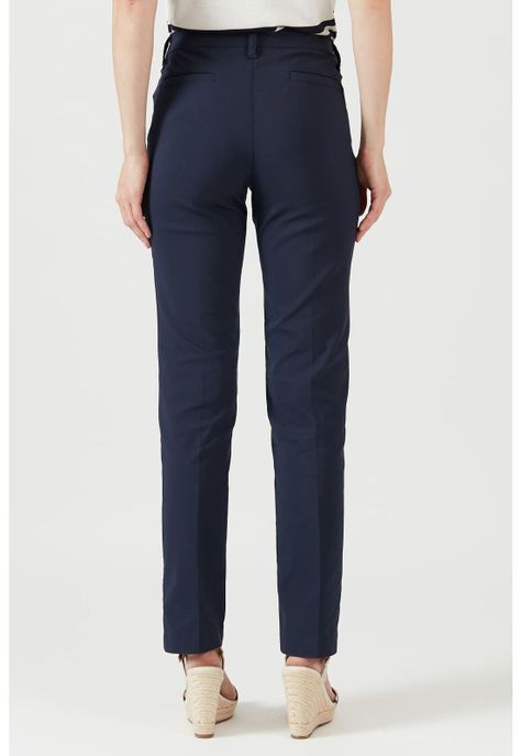 Pantalon regular azul-3