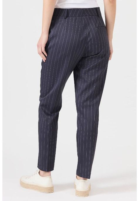 Pantalon straight azul rayas PRIVILEGE 1093-2