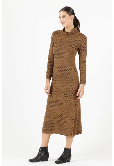 Vestido cafe PRIVILEGE 398-1