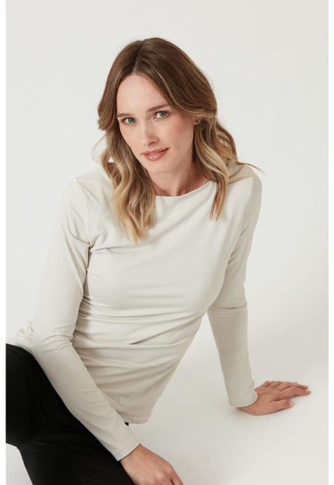 Polera poliamida beige PRIVILEGE 821-1