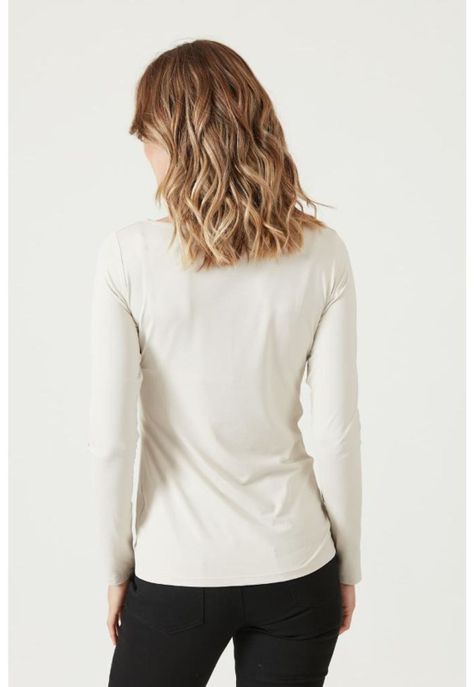 Polera poliamida beige PRIVILEGE 821-2