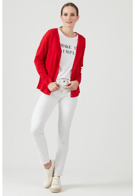 Cardigan rojo-0