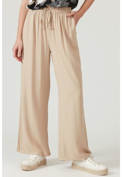 Pantalon straight beige-2