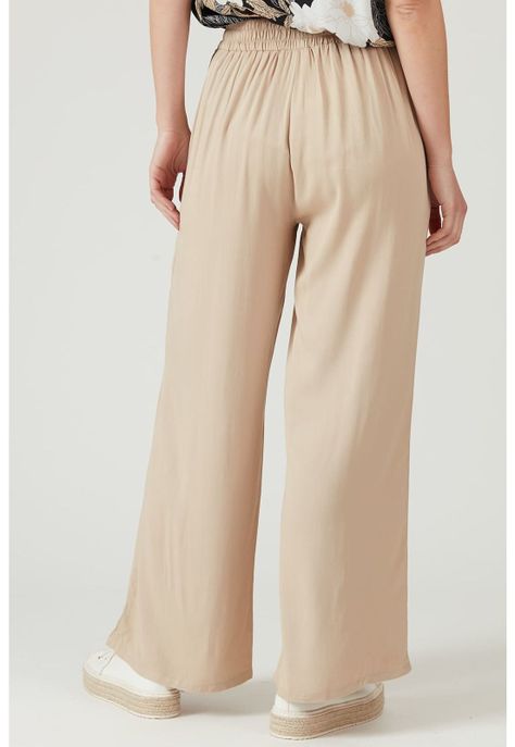 Pantalon straight beige-3