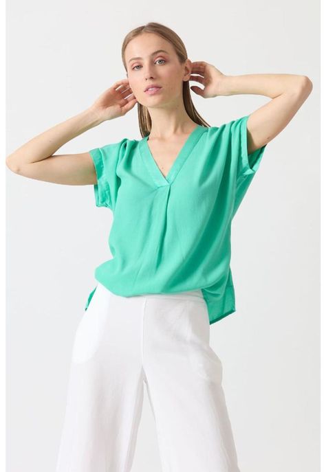 Blusa verde esmeralda PRIVILEGE 1534-0