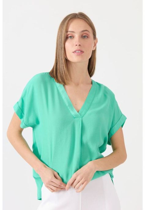 Blusa verde esmeralda PRIVILEGE 1534-1