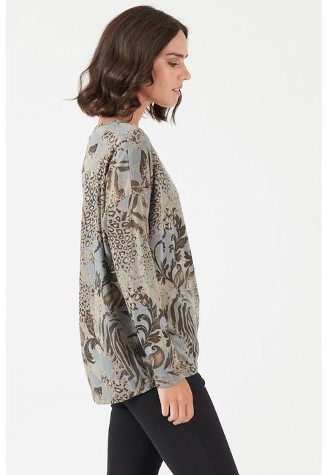 Polera gris estampada-1