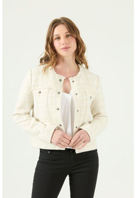 Blazer crudo cuadros PRIVILEGE 697-1