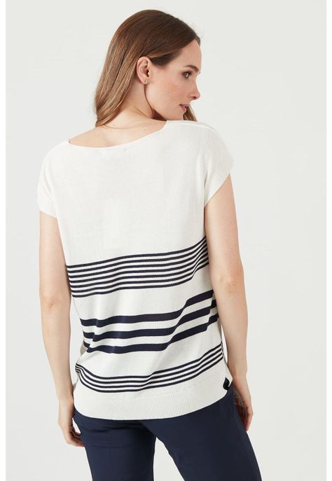 Polera crudo diseno rayas-2