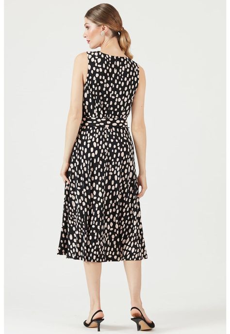 Vestido negro estampado-2