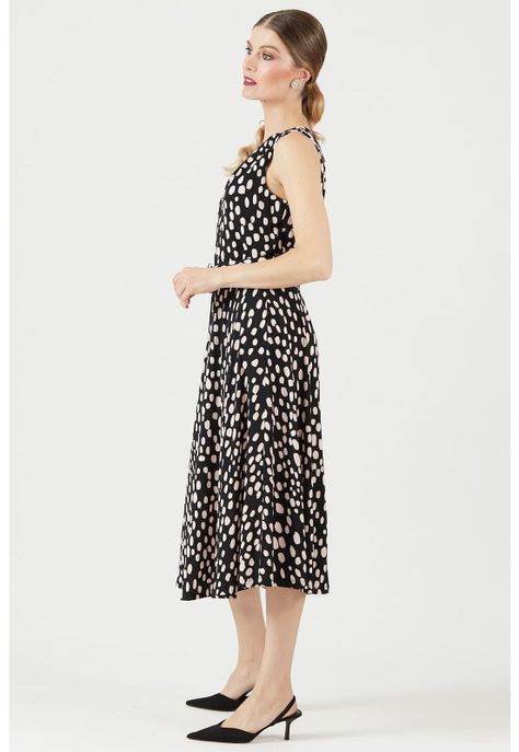 Vestido negro estampado-3
