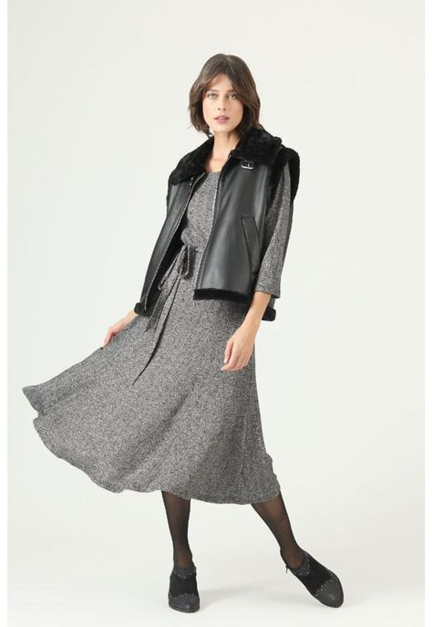 Vestido plata PRIVILEGE 2631-0