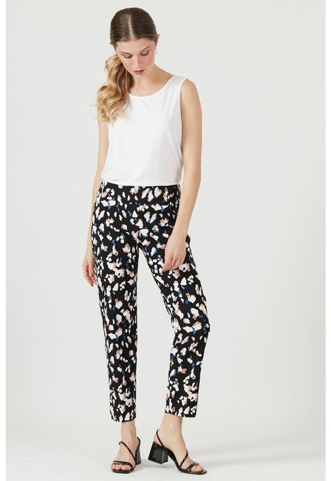Leggings negra estampada-0