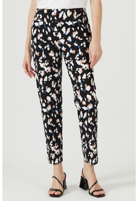 Leggings negra estampada-1