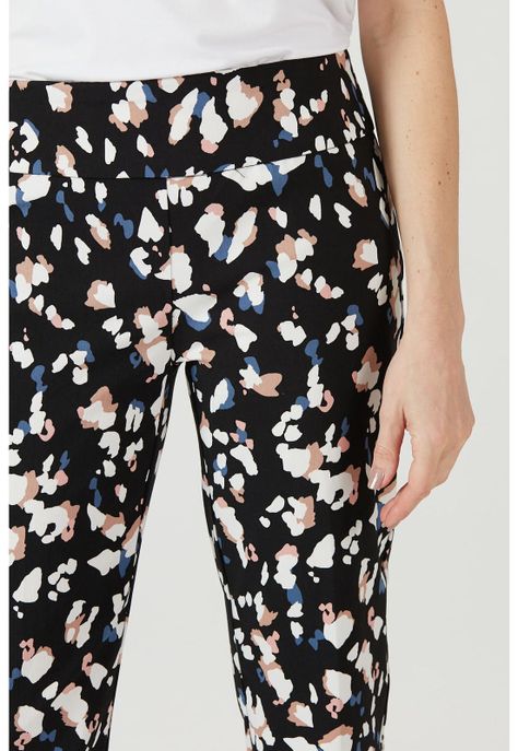 Leggings negra estampada-3