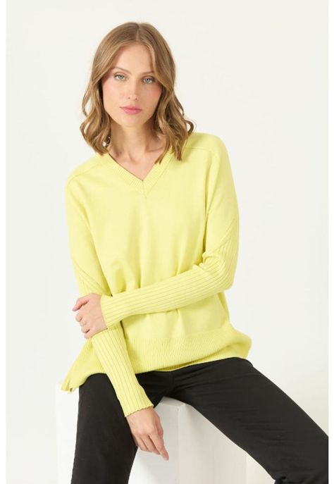 Sweater amarillo PRIVILEGE 2198-0