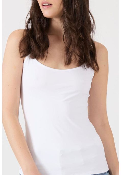 Polera poliamida blanca manga pabilo PRIVILEGE-1