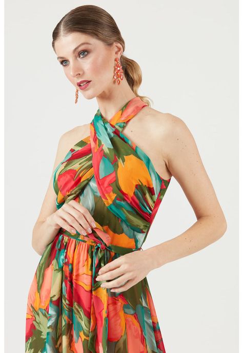 Vestido multicolor estampado-0