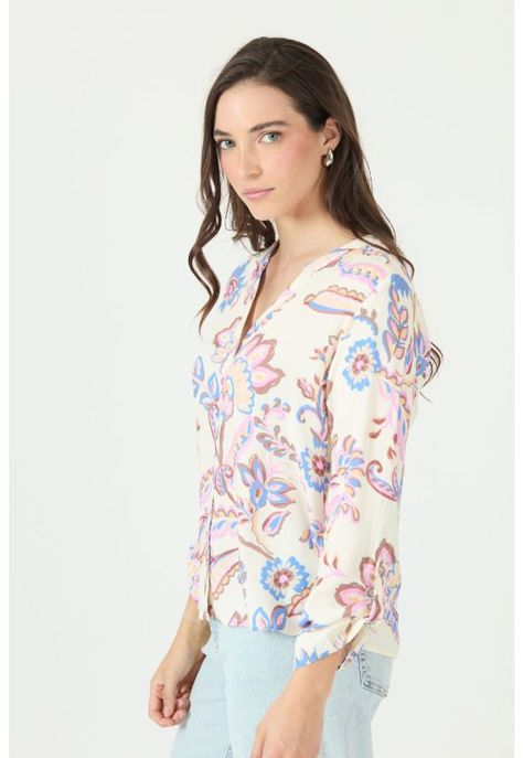 Blusa blanca estampada PRIVILEGE 2353-3
