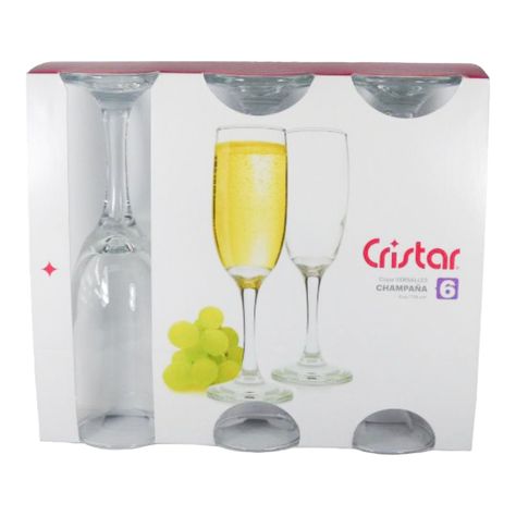 Display 6 Copas Champagne Versalles 176 Cc-2