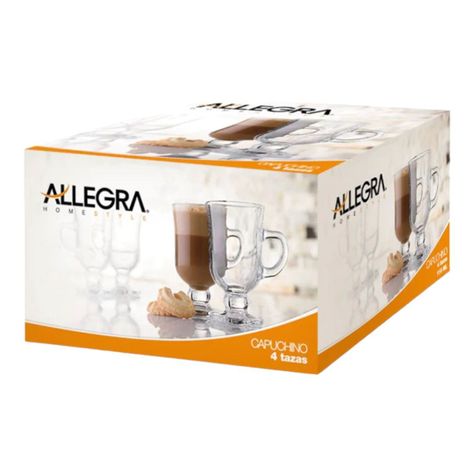 Set 4 Tazas Cappuccino Pequeña 110 Ml Quilicura   -2