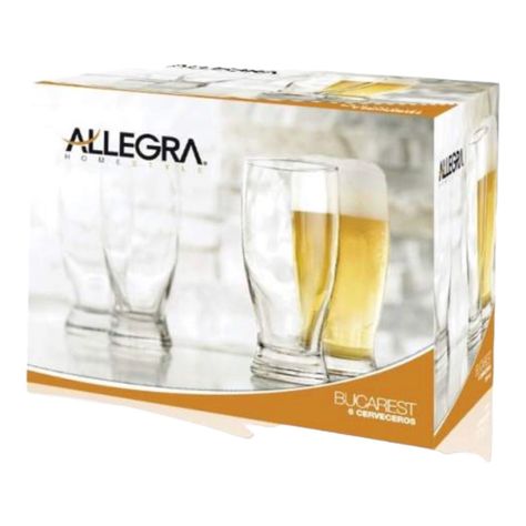 Set 6 Cerveceros Bucarest 340 Cc                    -2