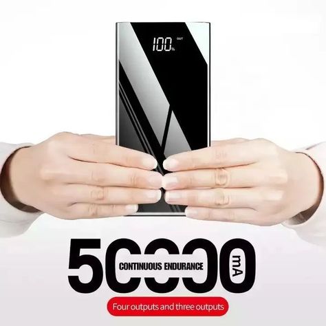 Cargador Portátil Power Bank 50000 mAh 3USB-4