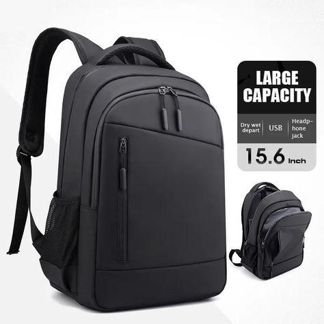 Mochila para Laptop impermeable con puerto USB-4