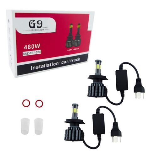 AMPOLLETA KIT LED H-4 MOD G9 LED COB CON 6 CARAS 480W -1
