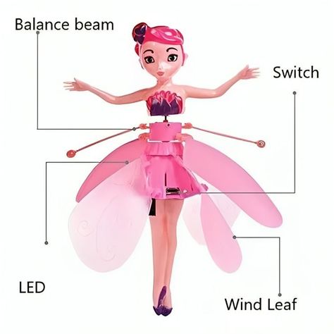 Hada Muñeca Voladora Recargable Sensor-2