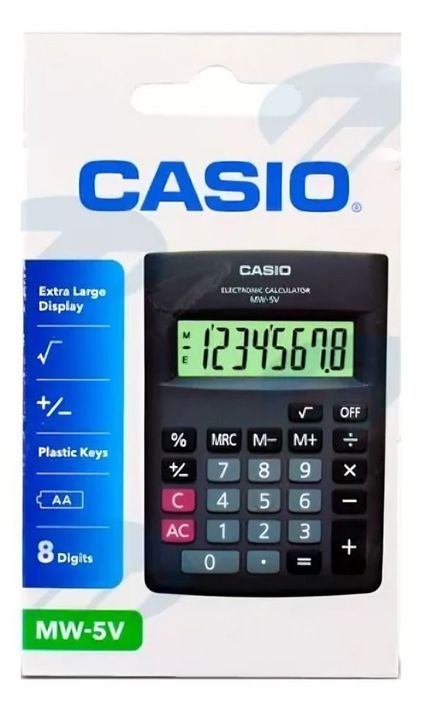 Calculadora CASIO 8 diguitos MW-5V-2