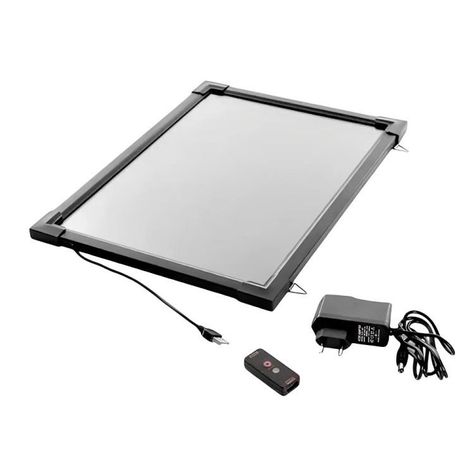 Pizarra 60 X 80 Cm Led Luminos + 6 Plumones, Paño Y Control-1