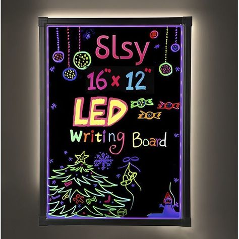 Pizarra 60 X 80 Cm Led Luminos + 6 Plumones, Paño Y Control-3