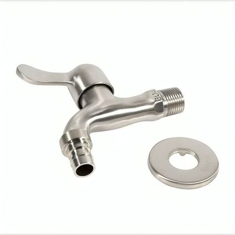 Grifo De Acero Inoxidable, Llave De Paso 1/2-1