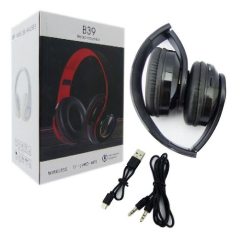 AUDIFONO CINTILLO BLUETHOOTH OD B39 CON LUZ LED-2