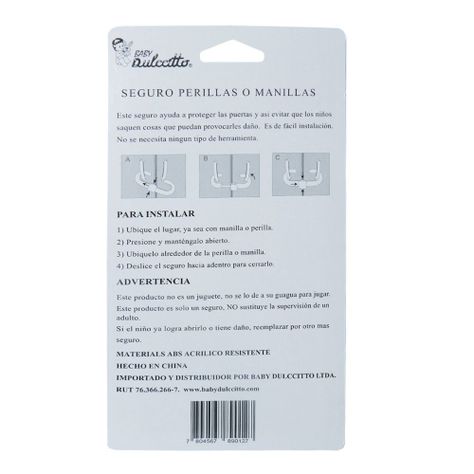 Seguro Hermético Ajustable Manillas y Perillas-2