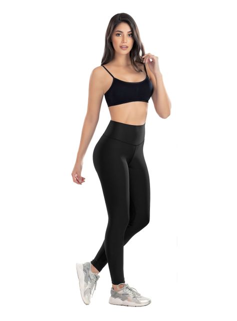 Calza Colombiana Tipo Leggings Deportiva con Fajón-0