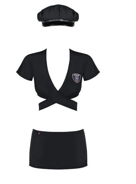 Disfraz Mujer Policía Negro Obsessive S/M-2
