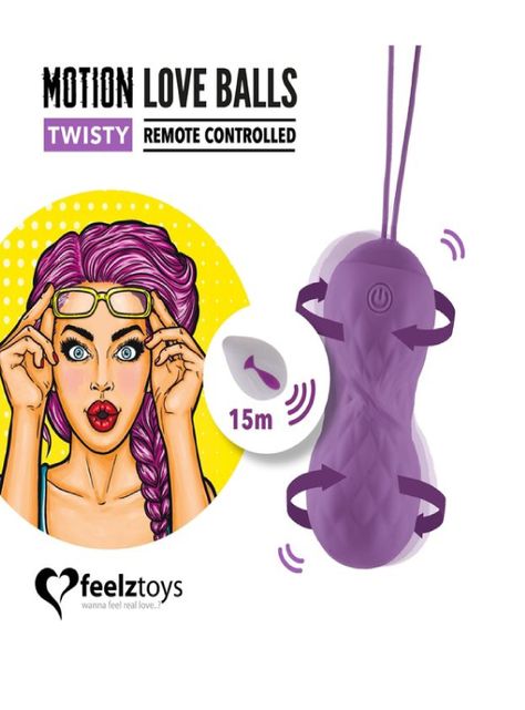 Bolita Vibradora Motion Love Balls  TWISTY c/ control remoto-2