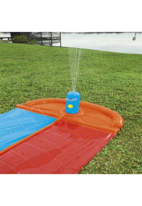 Deslizador Doble 4.88M Con Juego De Lluvia Inflable Bestway-1