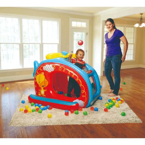 Piscina Helicoptero inflable con pelotas Fisher Price-1